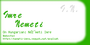 imre nemeti business card